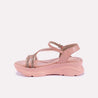 jocelyn peach chunky soft sandals for women