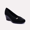 johanna black casual court shoes