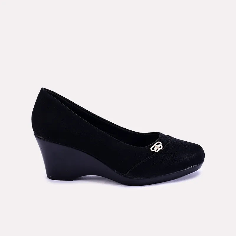 johanna womens black casual court shoes