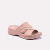 josette pink chunky casual slippers