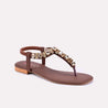 kaelin brown fancy sandals