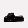 black soft sole slide slippers for women