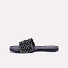 kensington black fancy slippers for womens