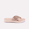 kiera fawn soft crisscross slippers