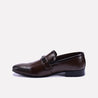 kingswell slip on brown dress shoes for men