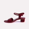 kira maroon casual sandals for women