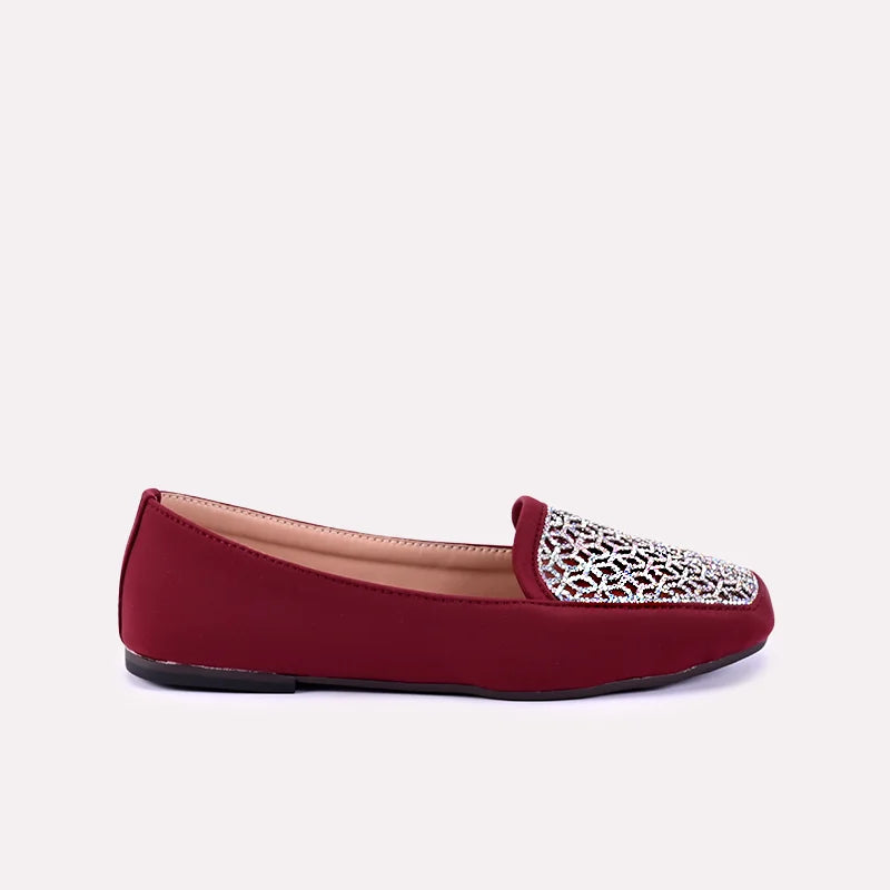 kristen women maroon fancy pumps