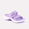 kyra purple chunky comfy slippers