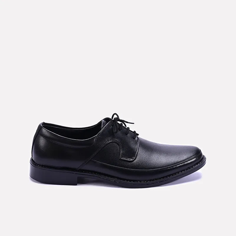 langley black derby dress shoes