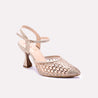 lantia gold bridal pumps