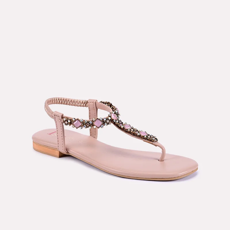 lark peach fancy sandals