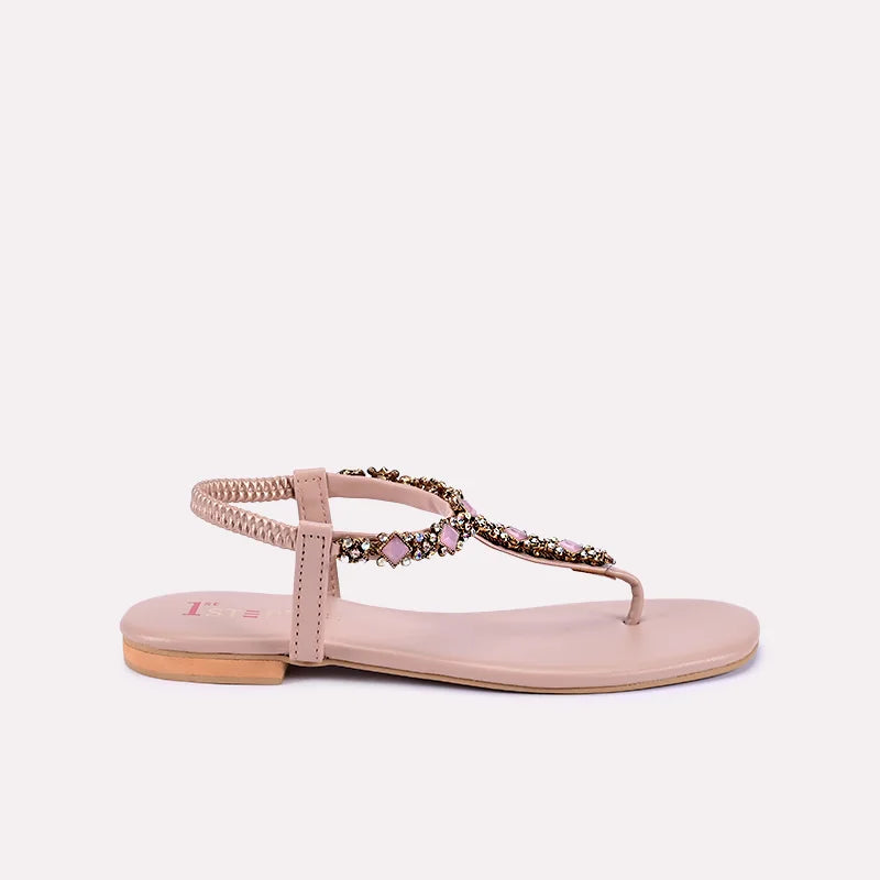 lark women peach fancy sandals