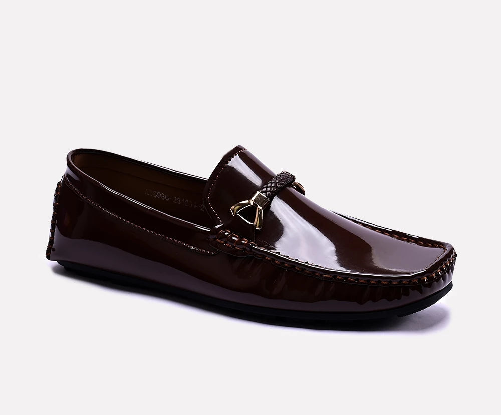 larry brown glossy loafers