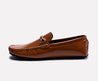 larry mustard glossy loafers for men