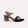 lavinia women black block heel sandals