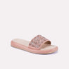 layla peach fancy slippers