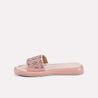 layla peach fancy slippers for women