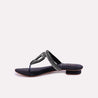 leah black fancy slippers for women