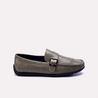 leander mens gray buckle loafers