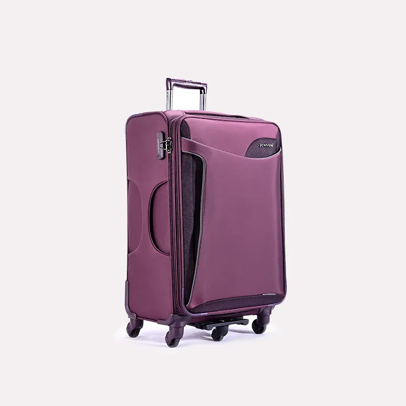 leaves king trolley bag purple 08G708