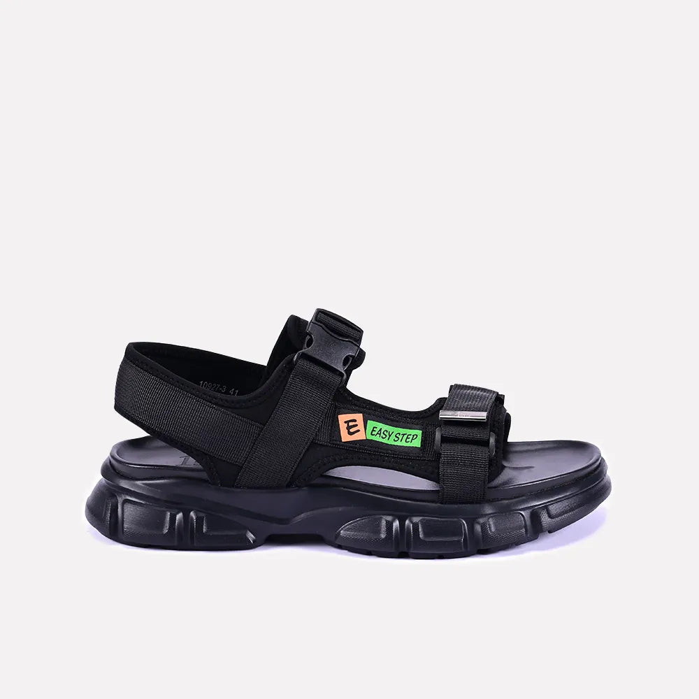 leonard men black sport sandals