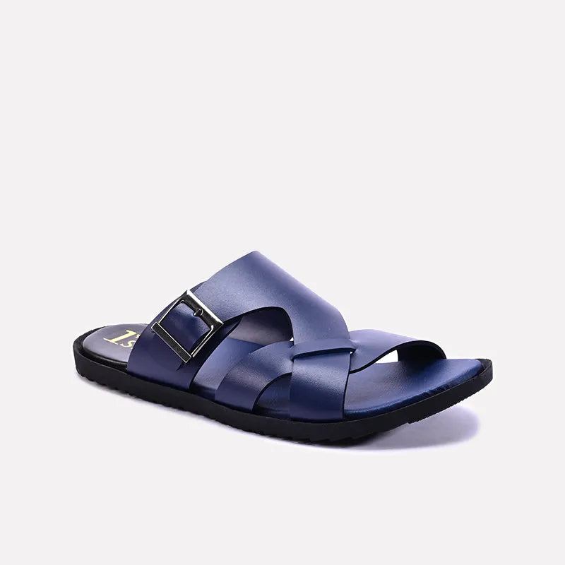 levi blue casual slippers