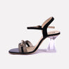 lexi black heel sandals for women