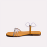 lily yellow fancy flat sandals