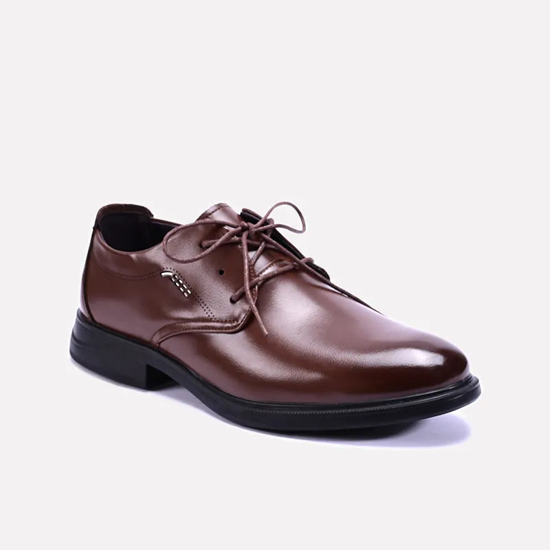 lincoln brown derby dress shoes