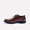 lincoln brown derby dress shoes for men