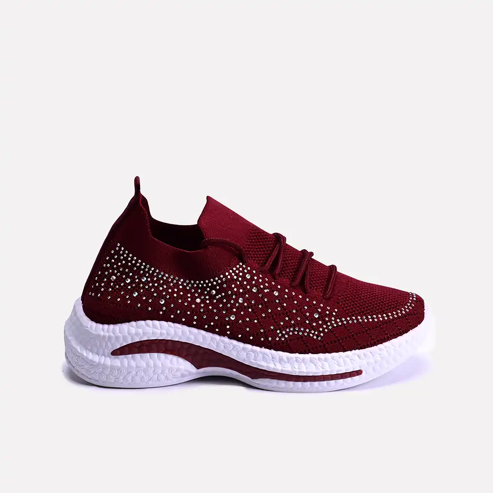 lucy maroon women sneakers