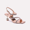 luna peach heel sandals for women