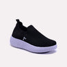 Maelis Black Slip On Sneakers