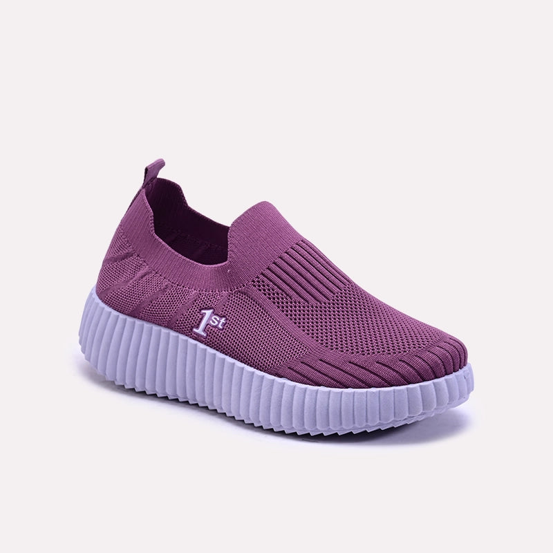 Maelis Purple Slip On Sneakers