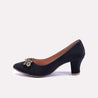 maelle black fancy court shoes for women