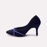 magnolia blue fancy heel pumps for women