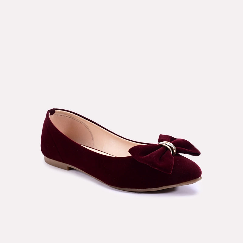 mallis maroon fancy pumps