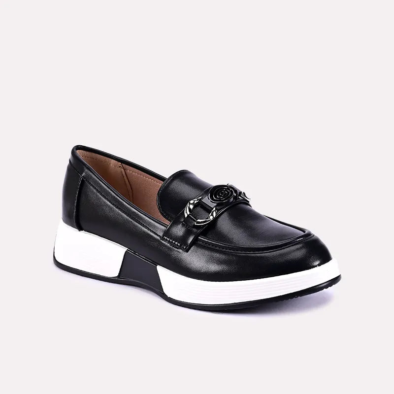 margot black moccasin shoes