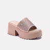 marina fawn chunky casual slippers