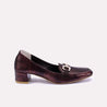 marinda womens maroon fancy court shoes