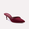 marlowe maroon fancy pumps