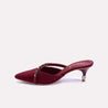 marlowe maroon fancy pumps for women