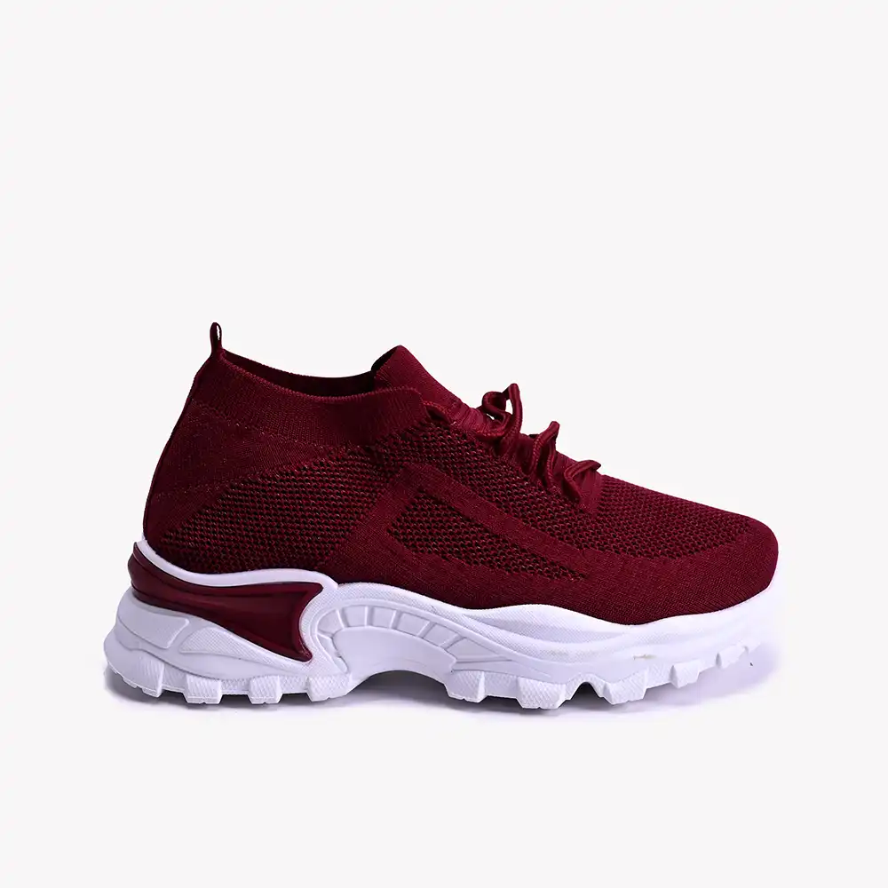 martha maroon women sneakers