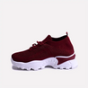 martha maroon sneakers for women