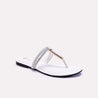 melisande white flat fancy slippers