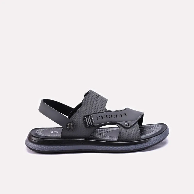 Mens Gray Casual Sandals