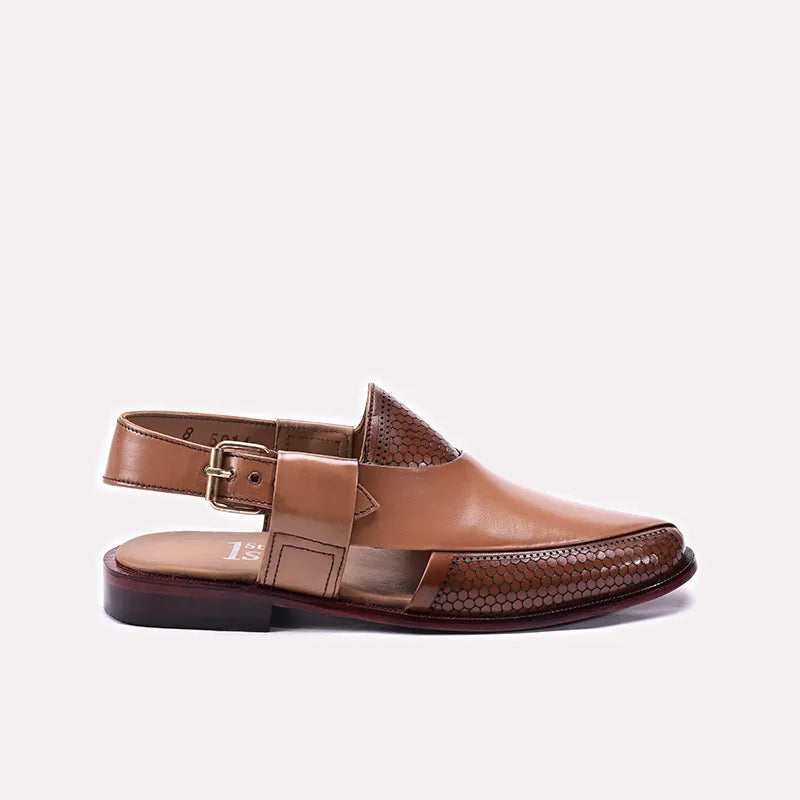 Mens Mustard Peshawari Chappal