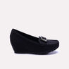 milana womens black casual pumps