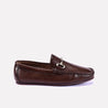 miles men brown horsebit loafers