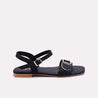 minerva womens black casual sandals